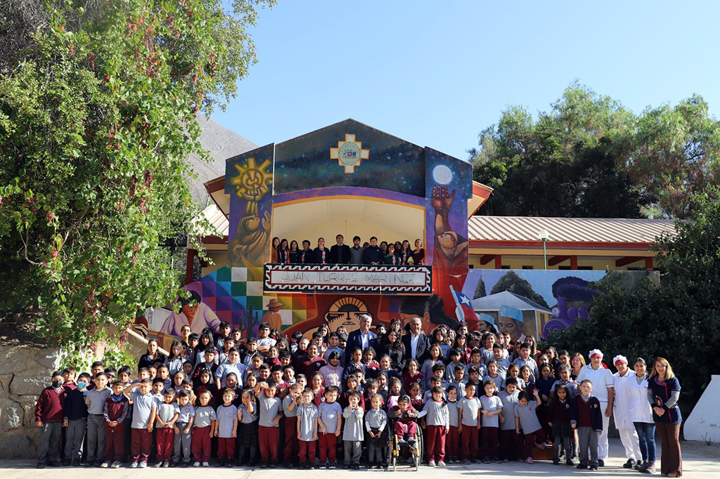 Directora nacional de JUNAEB visitó escuela Juan Torres Martínez de Diaguitas en el inicio de